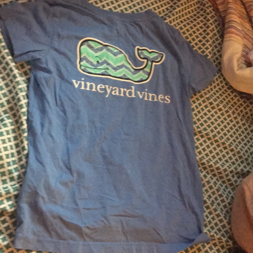 BLUE GIRLS VINEYARD VINES TEE